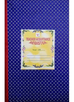Teacher Acquittance Register in English | 50 Pages | Hard Bound