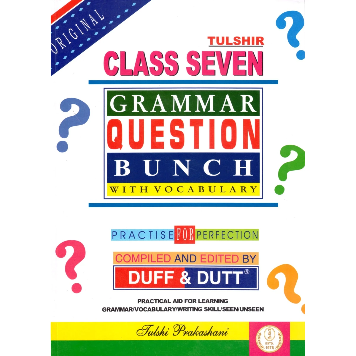 Tulshi Prakashani Grammar Question Bunch With Vocabulary Class -VII (2025) By Duff & Dutt