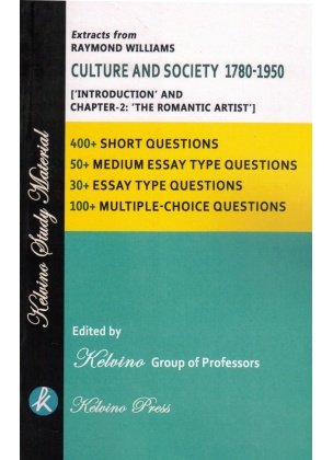 Kelvino CULTURE AND SOCIETY 1780-1950 By Raymond Williams