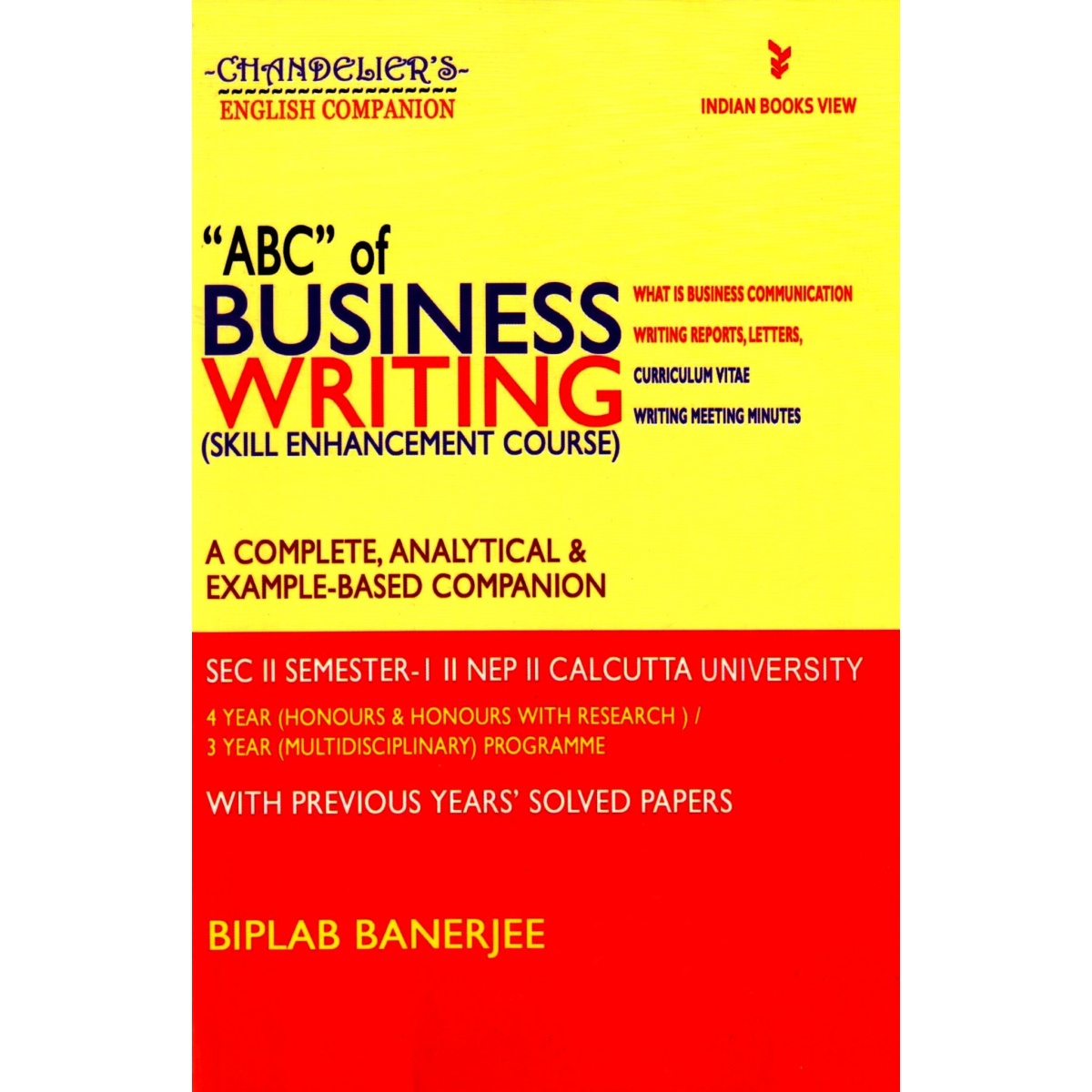 NEP ABC of Business Writing (Skill Enhancement Course) | SEC | Semester 1 | Calcutta University