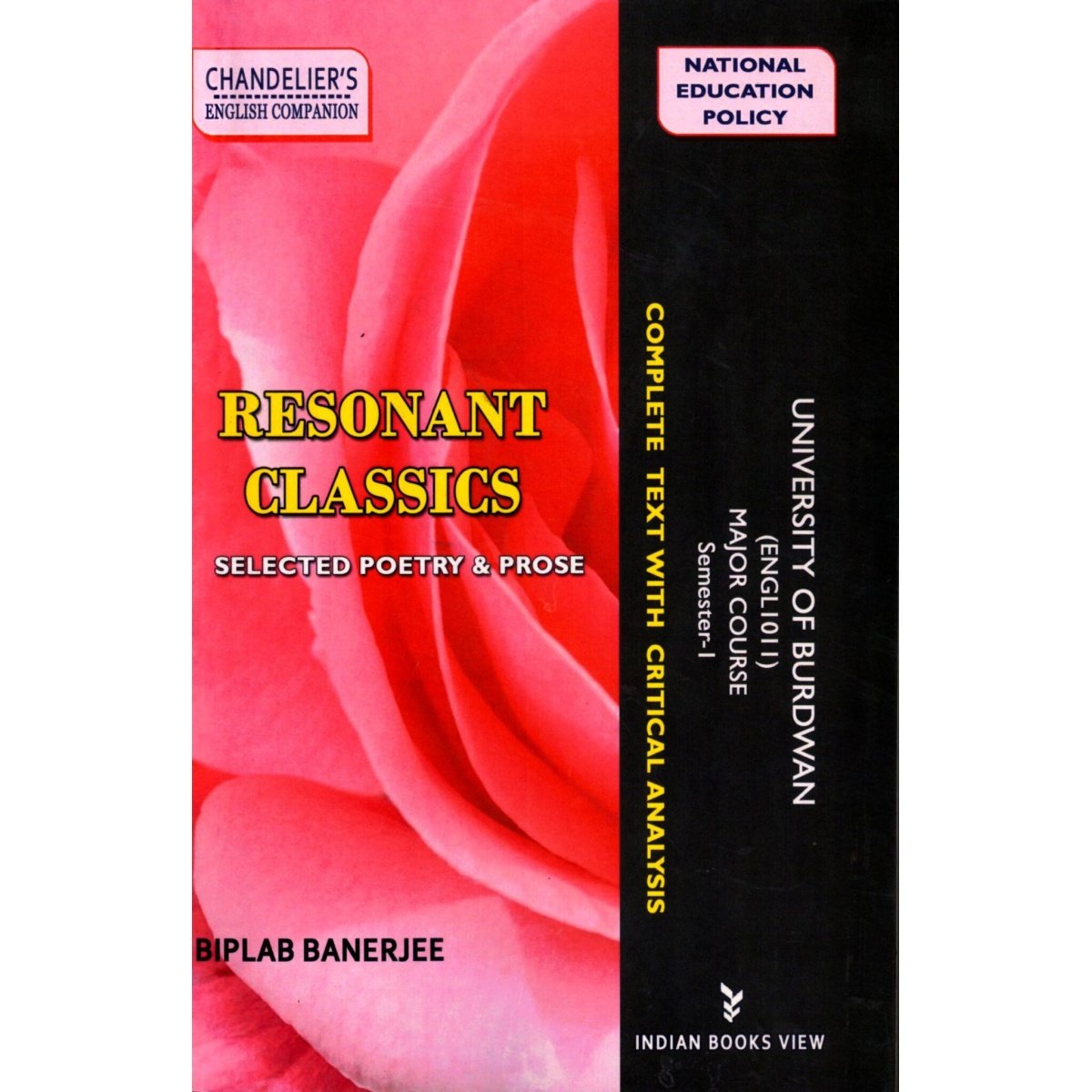 RESONANT CLASSICS Major Course (ENGLl0ll) Semester-1 Burdwan University By Biplab Banerjee