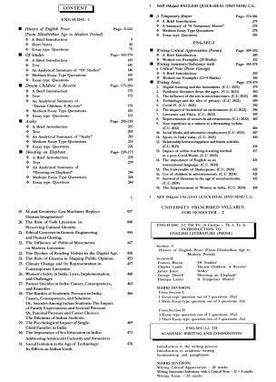 NEP Major Quick-Heal 2025 Suggestive Book for Calcutta University ENG-H-DSC 2 & ENG-SEC-2, Semester 2
