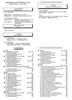 M.A. Quick-Heal 2025: English Guide Book for Calcutta University Semester-4, CBCS Curriculum
